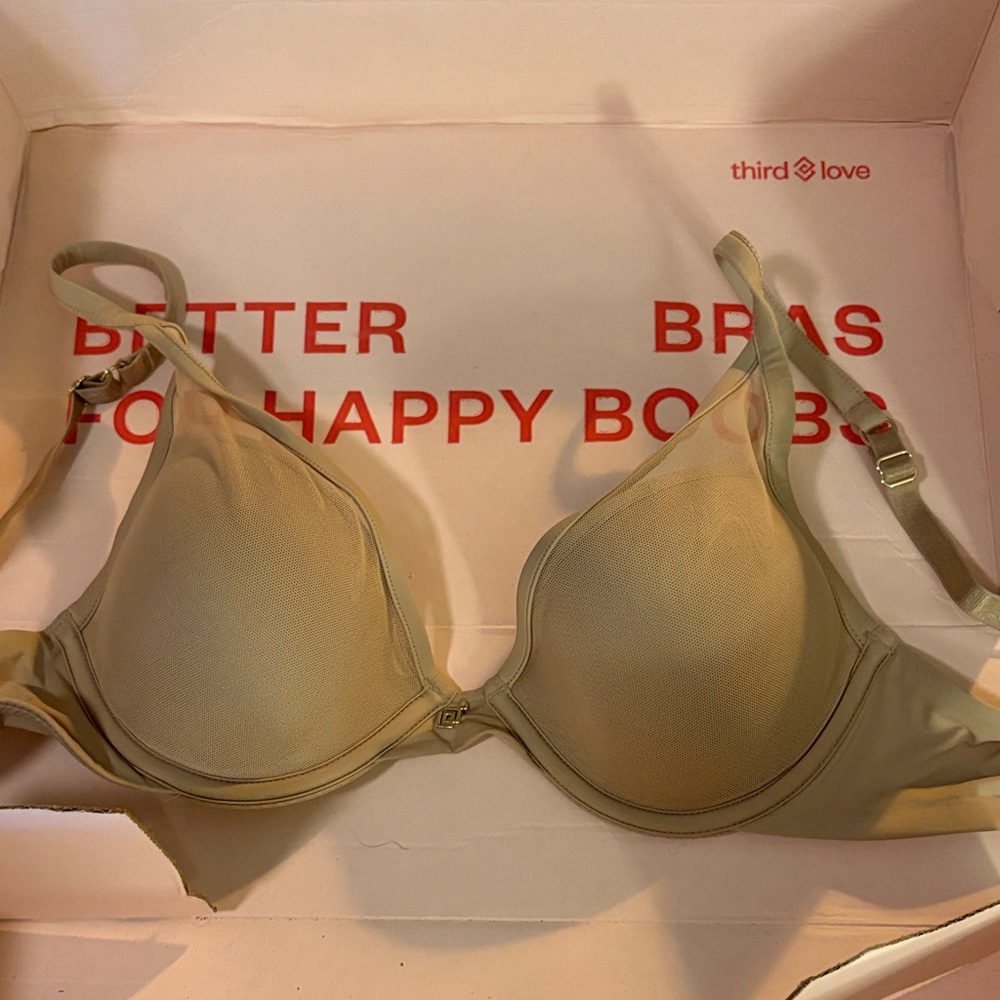 ThirdLove Classic Uplift Plunge Nude Size 32 B 1/2